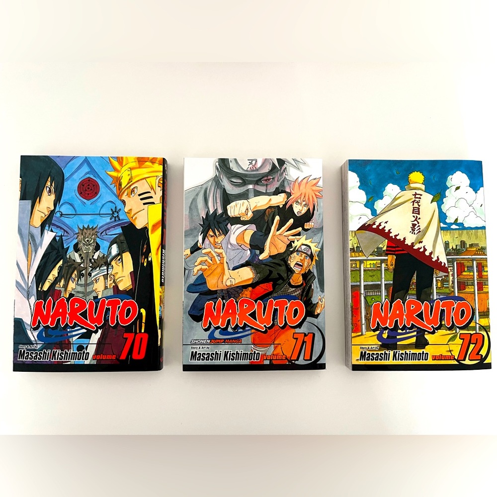 Naruto Manga Volumes 70-72 Set